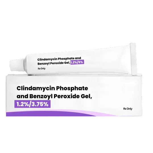 Clindamycin and benzoyl peroxide gel acne treatment