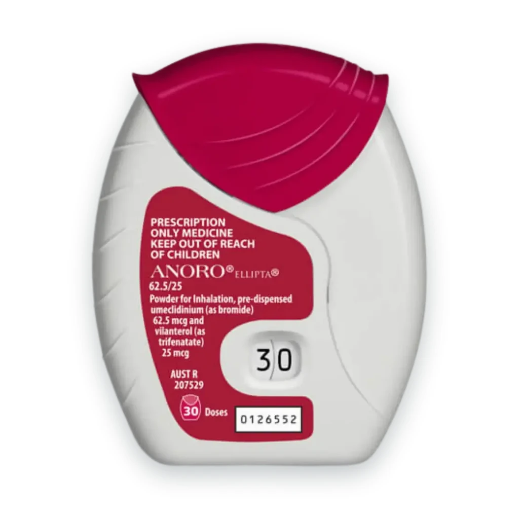 Anoro Ellipta for COPD package