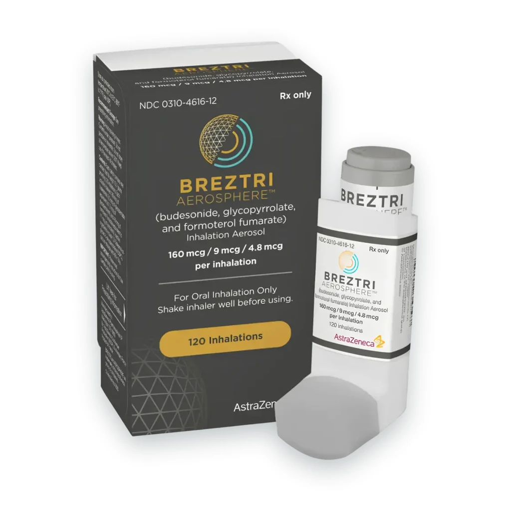 Breztri Aerosphere for COPD package