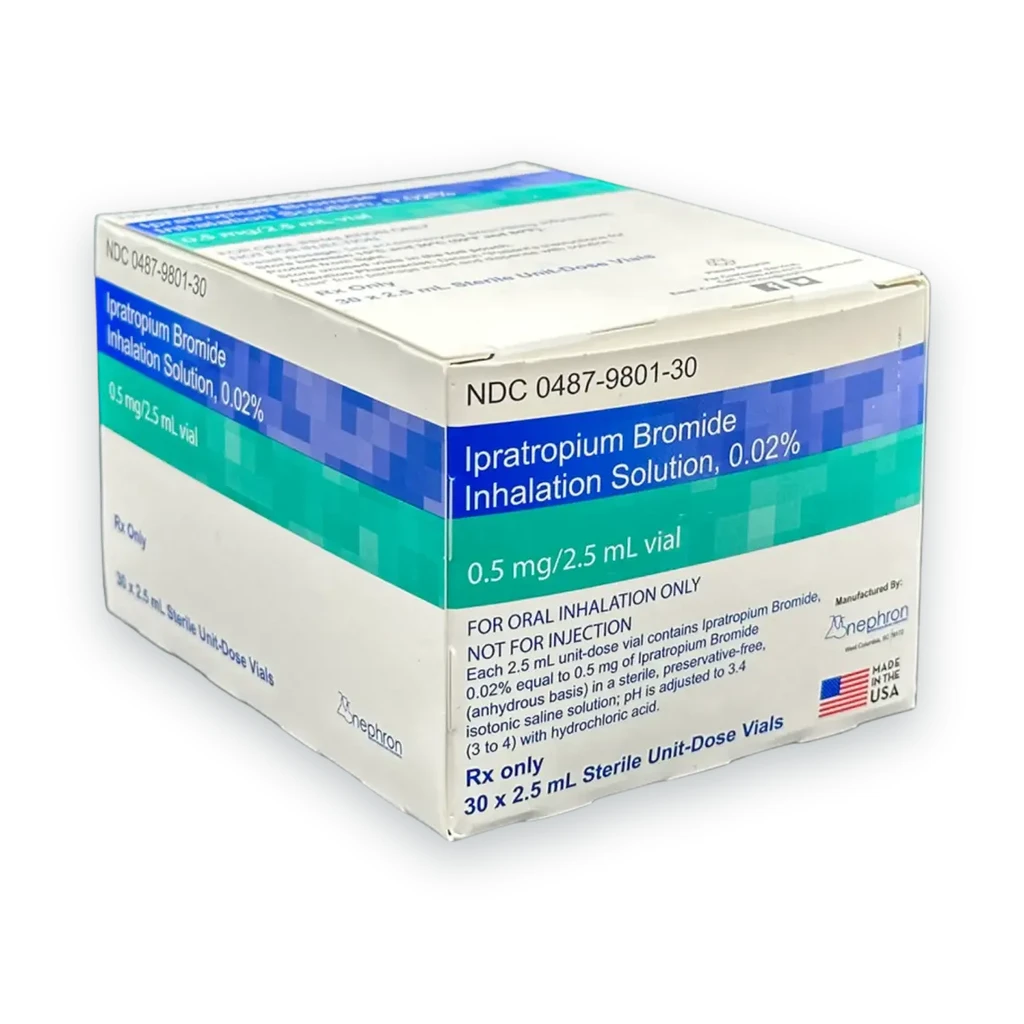 Ipratropium Inhalation Solution for COPD package