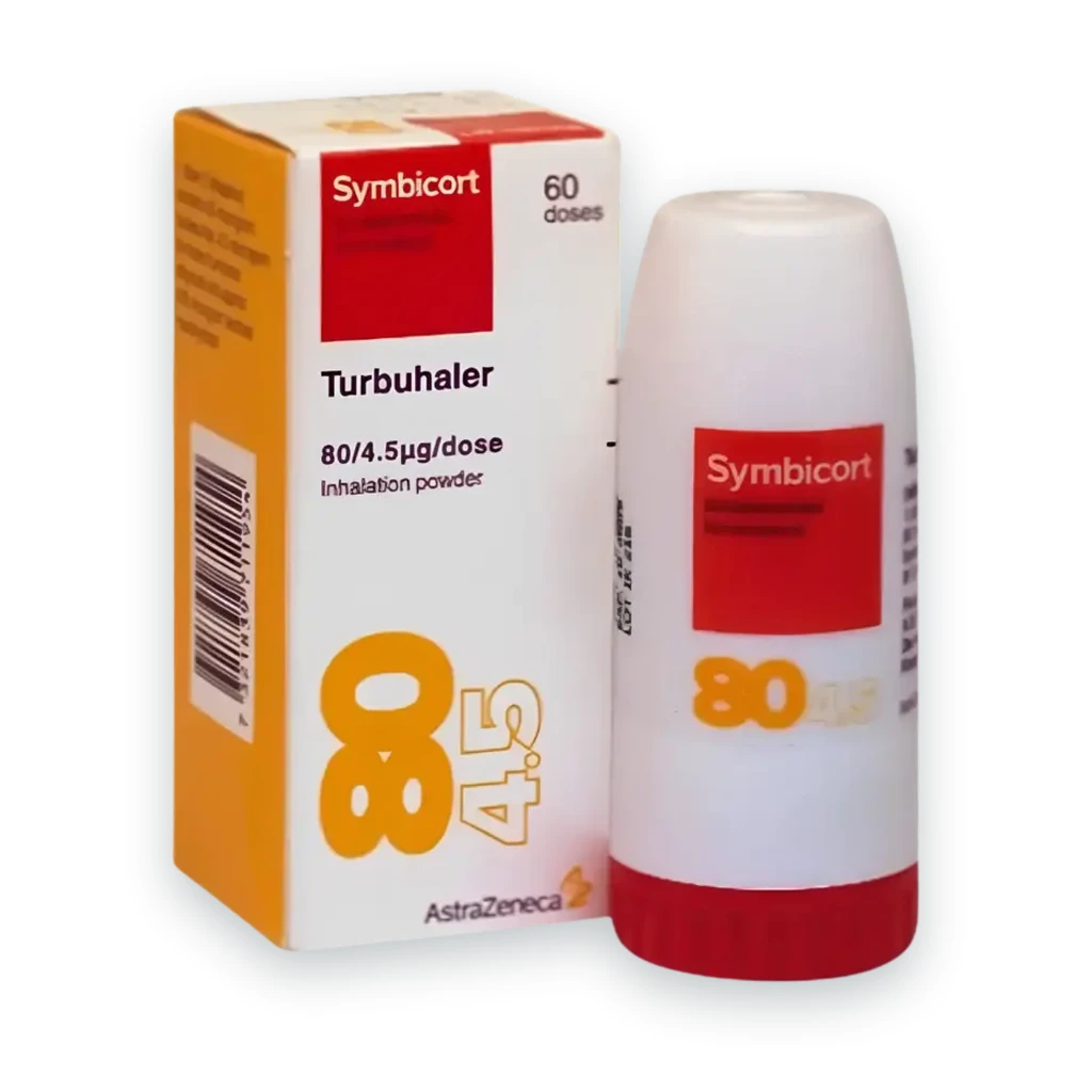 Symbicort for Asthma 80/4.5 mcg package