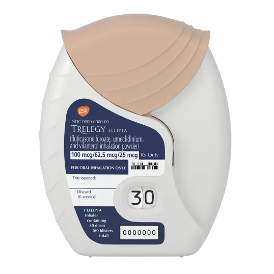 Trelegy Ellipta asthma inhaler