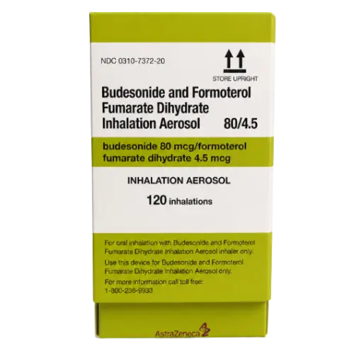 Budesonide and formoterol inhaler