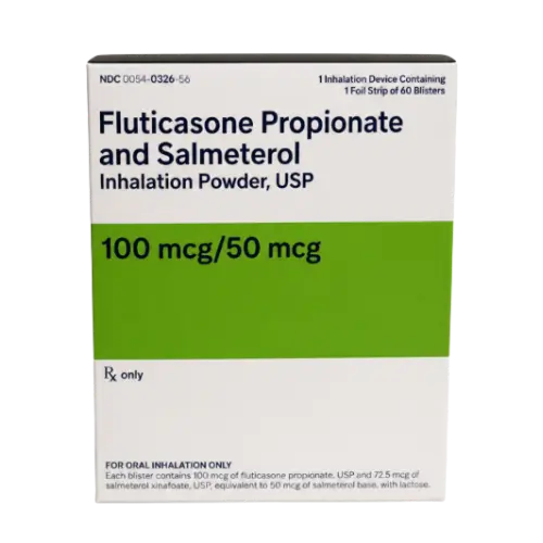 Fluticasone and salmeterol diskus inhaler