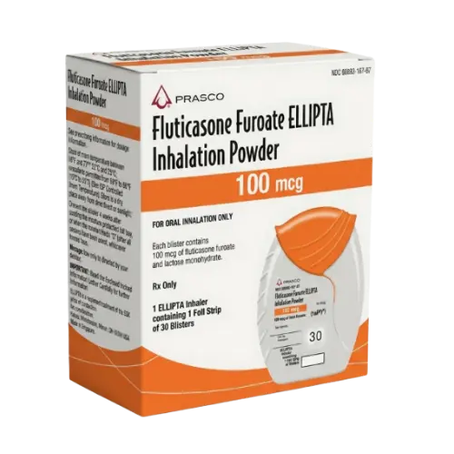 Generic Arnuity Ellipta asthma inhaler