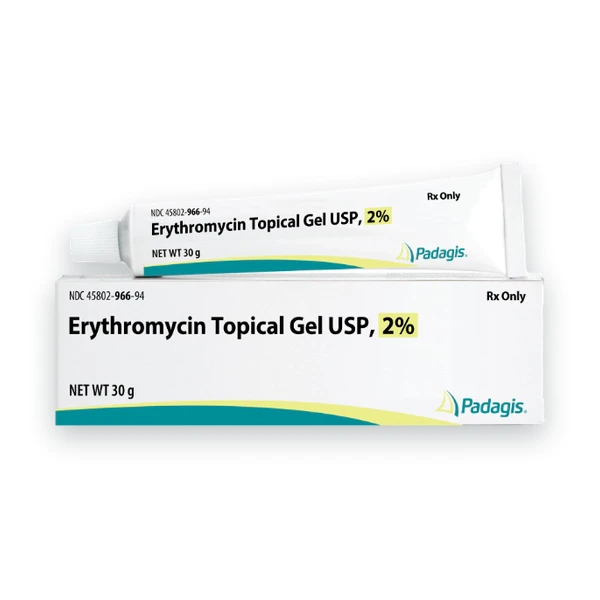 Erythromycin topical gel acne treatment