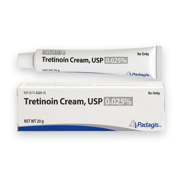 Tretinoin Cream for Acne 0.025% - 45g tube package