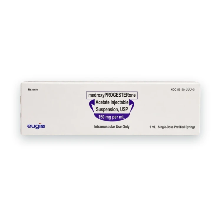 Medroxyprogesterone 150 mg prefilled syringe for contraceptive injection
