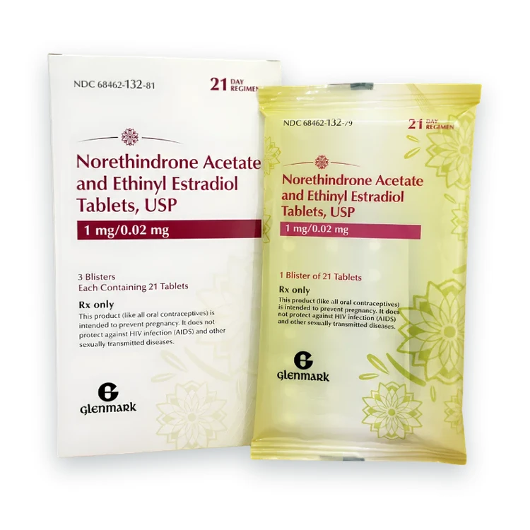 Norethindrone and ethinyl estradiol 1 mg / 0.02 mg birth control tablets
