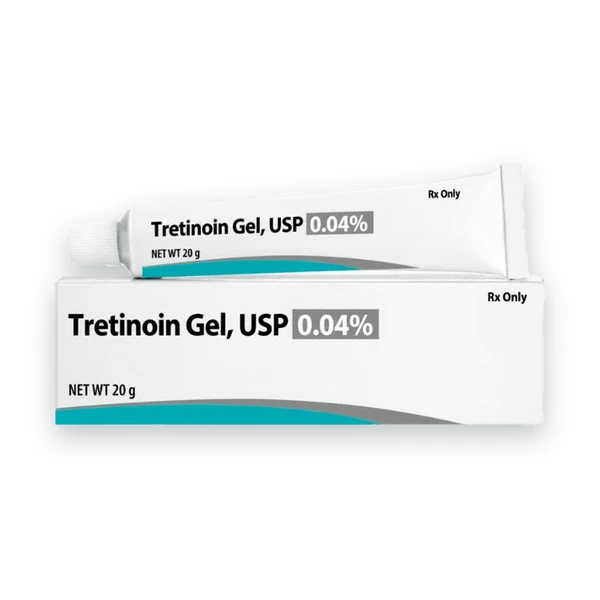 Tretinoin Gel for Acne 0.04% - 20g tube package