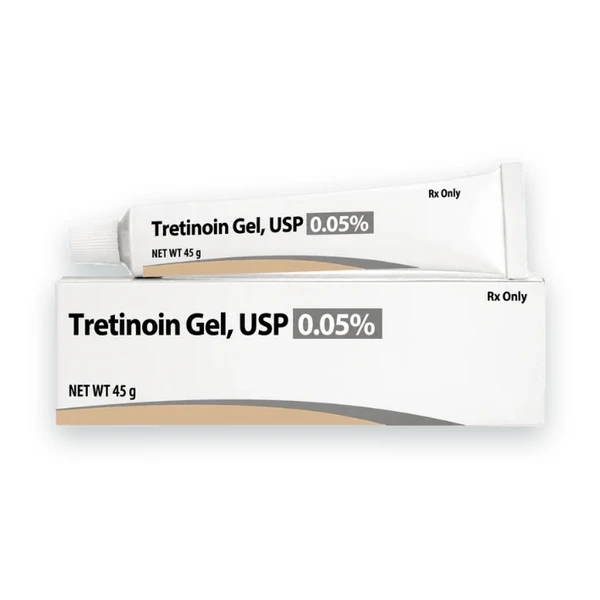Tretinoin Gel for Acne 0.05% - 45g tube package