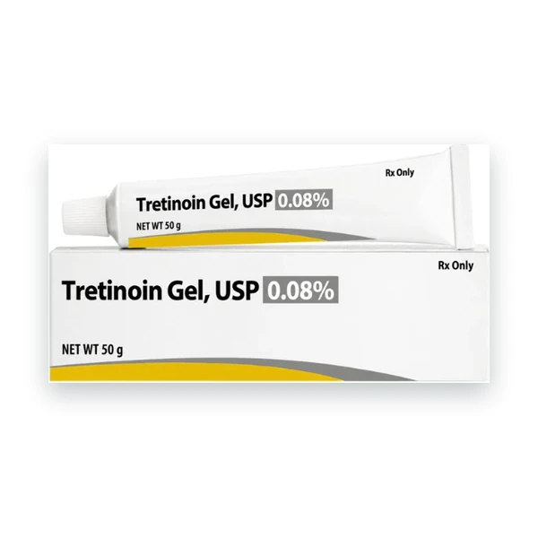 Tretinoin Gel for Acne 0.08% - 50g tube package