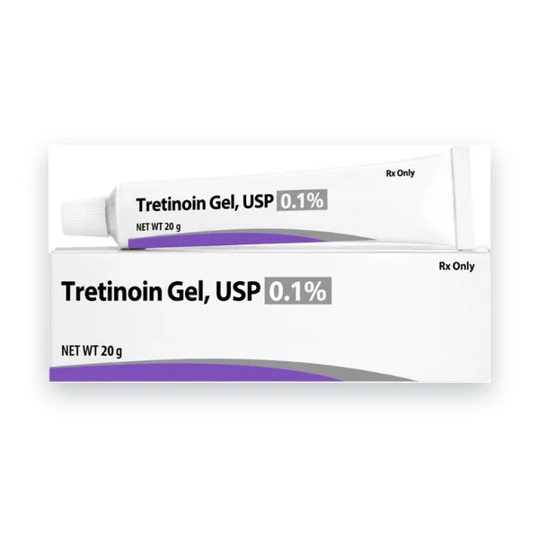 Tretinoin Gel for Acne 0.1% - 20g tube package