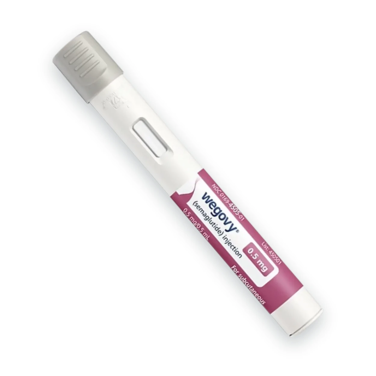Wegovy for Weight Management 0.5mg package