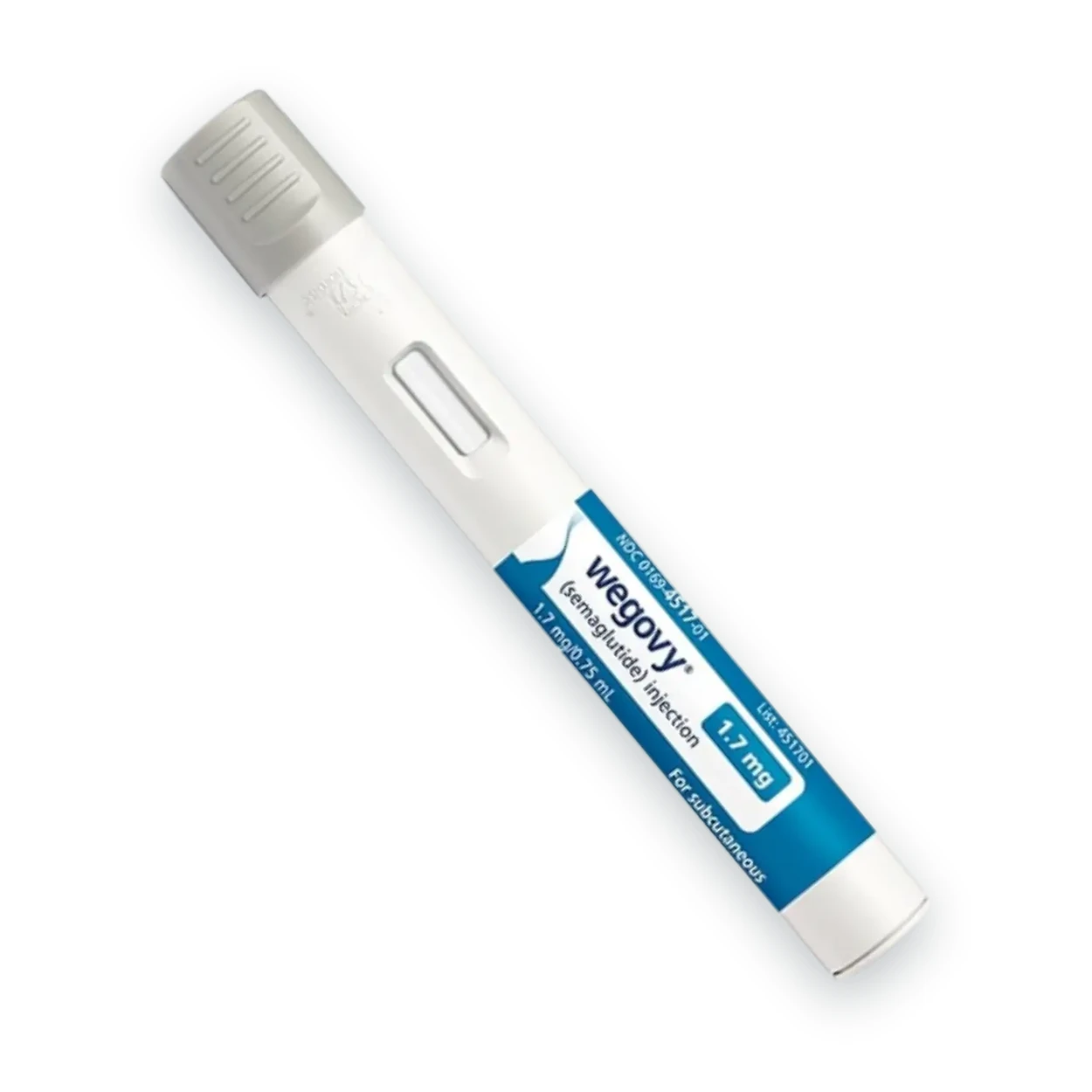 Wegovy for Weight Management 1.7mg package